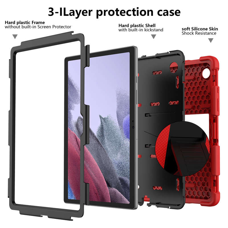 Samsung Tablet Case For Galaxy Tab A8 10.5inch 2021 (SM-X200/SM-X205/SM-X207)-RedBlack