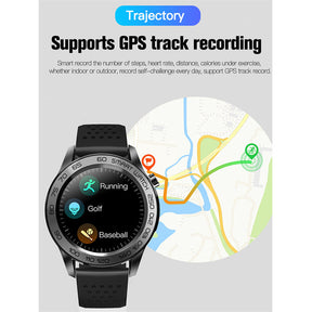 F22U Smart Watch with Heart Rate Monitor Body Temperature Thermometer  IP67 Waterproof-Black