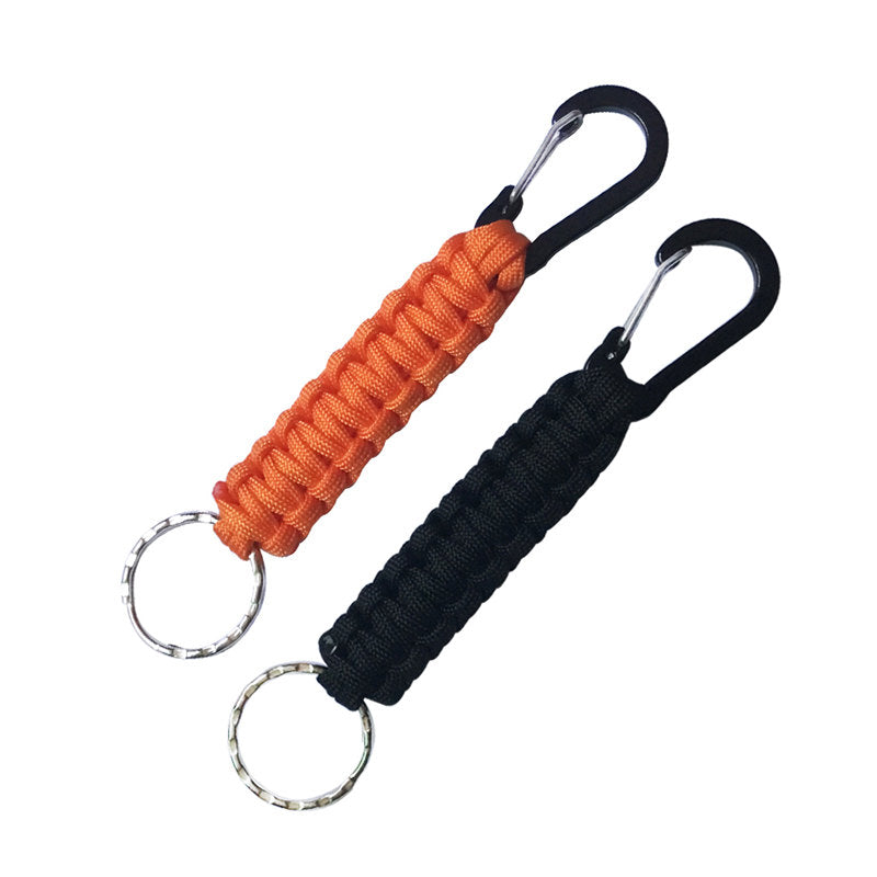 2 Pcs Paracord Keychain with Carabiner for Backpack Camping-2