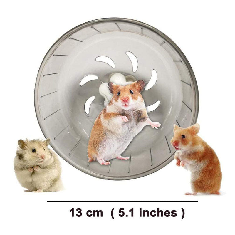 5.1 Inch Silent Hamster Wheel Exercise Running Wheel-Gray