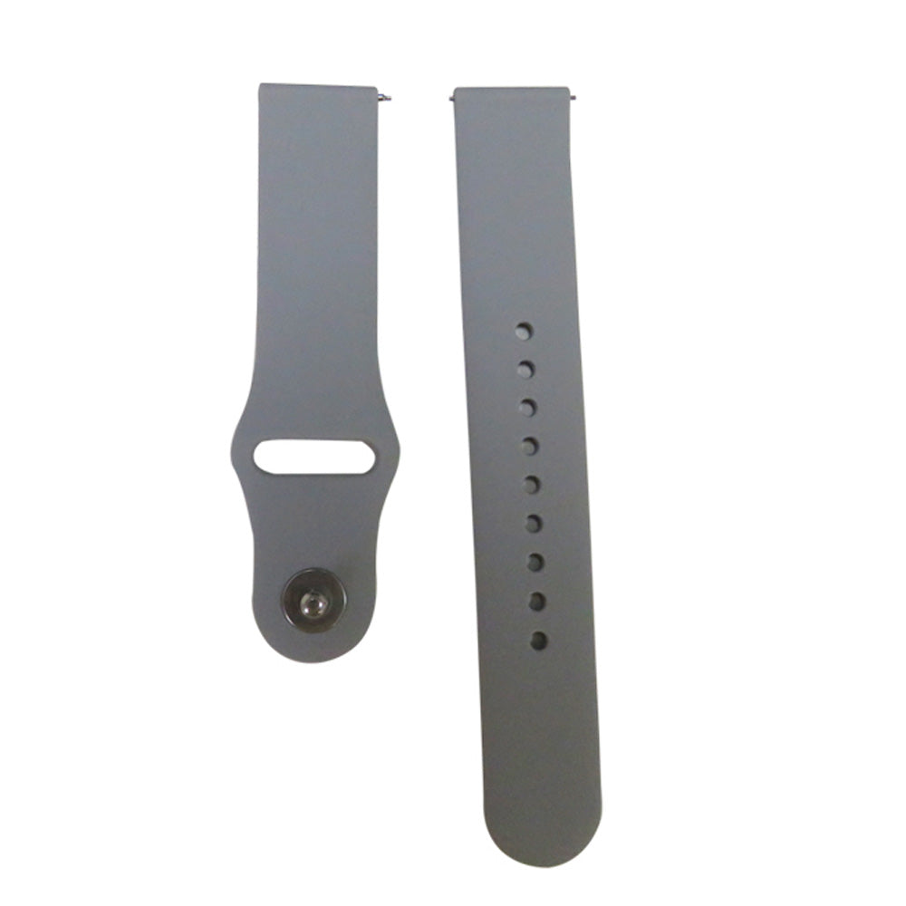 FKGJ 20MM Silicone Watch Bands Quick Release Strap Replacement Wristband For Samsung For Women-Gray
