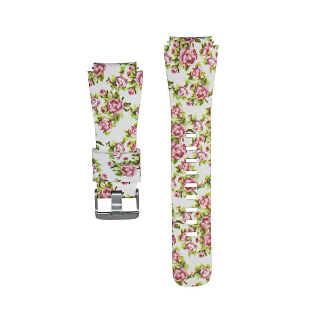 Silicone Printed Pattern Bands Square Buckle For Samsung S3/Galaxy Watch 46mm(Printed2)