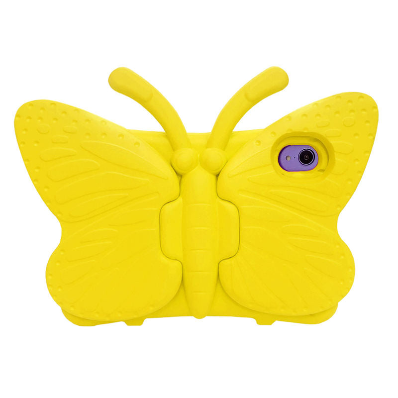 iPad Case For iPad Mini 6 Cartoon 3D Butterfly EVA Proof Shockproof Case with Bracket-Yellow