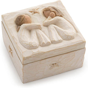 Bestier Friendship Sculpted Hand-Painted Keepsake Box Resin Crafts Home Decoration Gifts