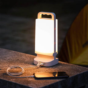Solar Camping Light 2-in-1 Dimmable Night Light and Solar Power Bank