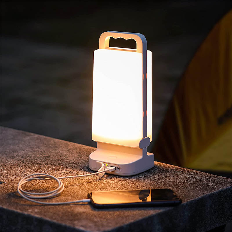 Solar Camping Light 2-in-1 Dimmable Night Light and Solar Power Bank