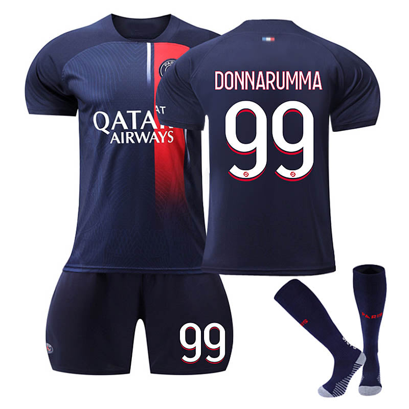 Paris Home Jersey DONNARUMMA #99 Soccer Jersey Kids Adult 3-Pieces Jersey Kits