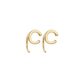 Alphabet Letter Earrings Personalized Initial Stud for Ladies Girls-C