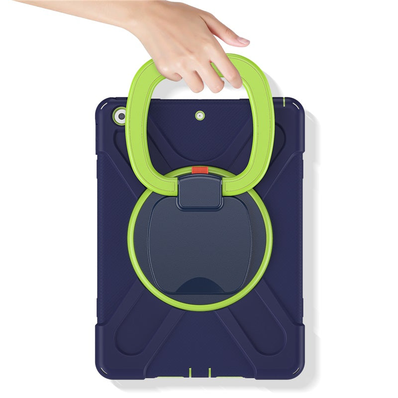 B-OnePiece iPad Case+Neck Strap For iPad 7/8/9 10.2inch-NavyBlue&Olivia