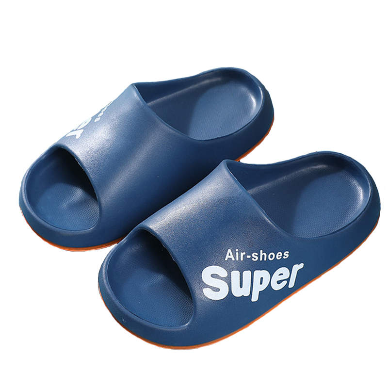Toddler Girls Boys Non-Slip Shower Slippers Summer Beach Pool Water Shoes-DarkBlue
