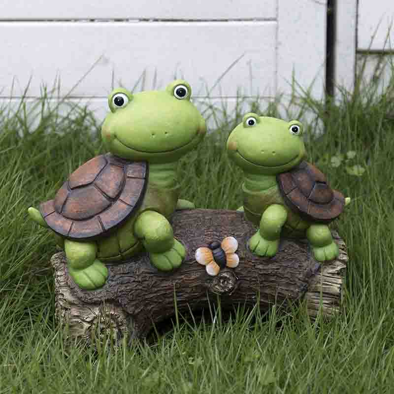 Garden Statue Tortoise with Solar LED Light for Indoor and Outdoor Decoration Garden Lawn Decoration