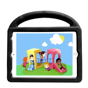 Wheel iPad Case For iPad 9.7inch Air1/2 Pro9.7 Shockproof Stand Cover With Handle Stand-Black