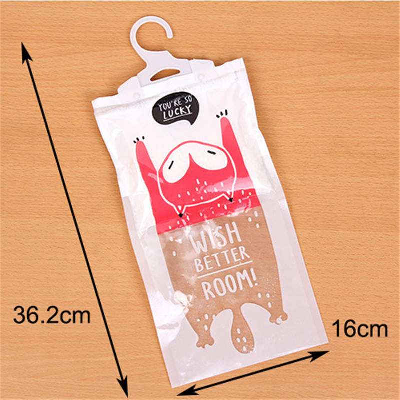 6 Pack Cartoon Odor Eliminator Hanging Bags for Bathroom