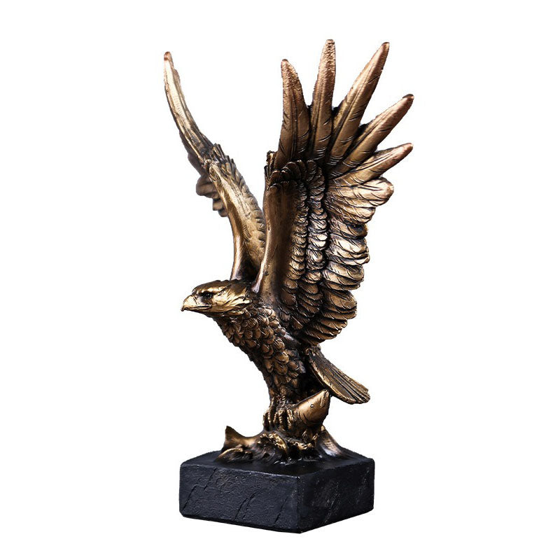 Resin Eagle Statue for Home Office Desktop Decoration