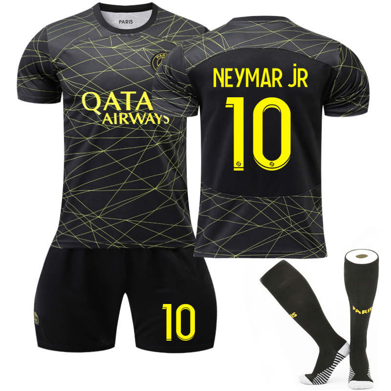 Paris Third Away Jersey 2022-23 NEYMAR jR #10 Soccer Jersey Kids Adult 3-Pieces Jersey Kits