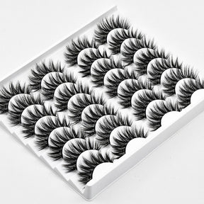 3D Multi-Layer False Eyelashes 14 Pairs Fluffy Cat Eye Lashes-E03