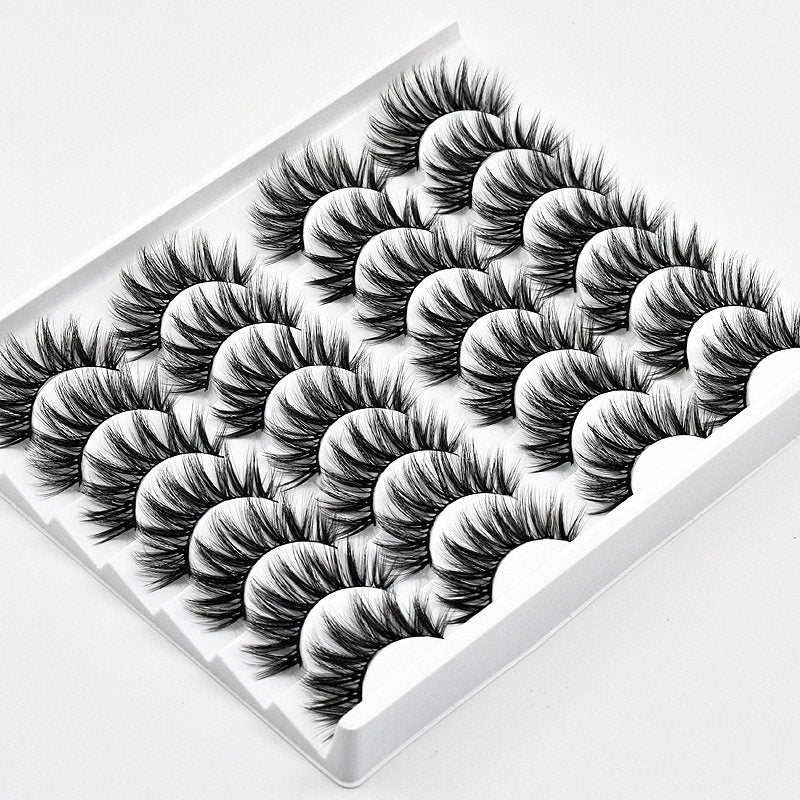 3D Multi-Layer False Eyelashes 14 Pairs Fluffy Cat Eye Lashes-E03