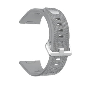 Soft Silicone Band For Fitbit Ionic Smart Watch Replacement Accessories-Light Grey