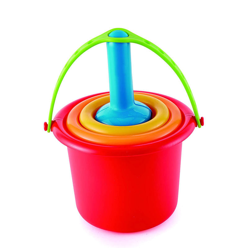 5 in 1 Beach Toy Set for Kids With 3 Bucket and 2 Shovels