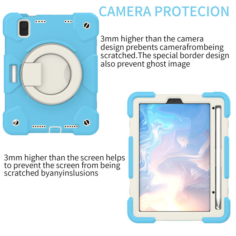 iPad Case For iPad Mini 6 with 360¡ãSwivel Stand-Sky Blue