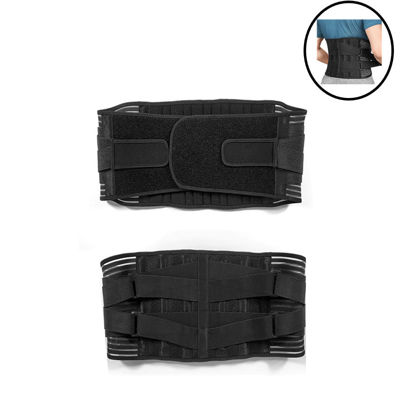 The Double Pressurized Breathable Elastic Back Support Belt May Relieve Back Pain Waist Belt