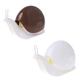 2 Pack Cute Snail Soap Dispenser for Kitchen Bathroom Accessories-WhiteBrown