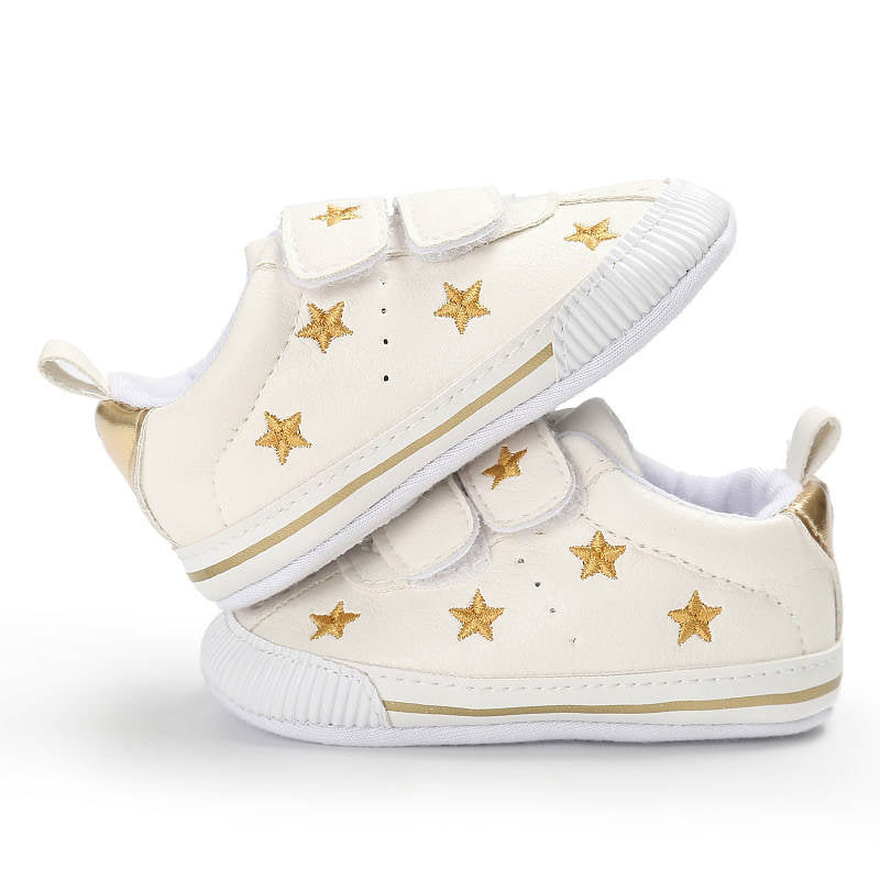 Baby Boys Girls Shoes Non-slip Velcro Sneakers Toddler First Walkers Shoes-StarGold