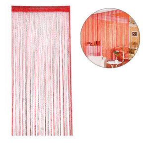 Home Decor Sequin Curtain for Doorway 37x79 inch Hanging-Red