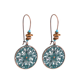 Turquoise Vintage Drop Dangle Earrings for Women-D