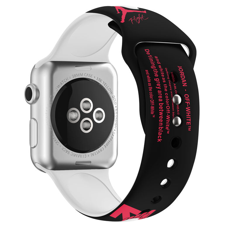 Street Fashion Printing Pattern Silicone Watchband for Apple Watch SE & Series 6/5/4/3/2/1-A19