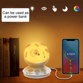 RGB Voice-Activated Pickup Lamp Rechargeable Discoloration Night Light