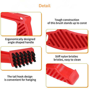 Car Polishing Pad Conditioning Brush and Polishing Spur Tool Set-Red