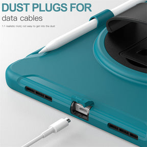 Tablet Case For iPad 10th with 360¡ã Kickstand/Hand Strap Shockproof-Blue1