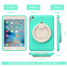 CowKing iPad Case For iPad Mini 1 2 3 With Handle Grip-Mint Green