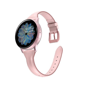 Slim Flower Printed Leather Bands For Samsung S3/Galaxy Watch 46mm(Pink)