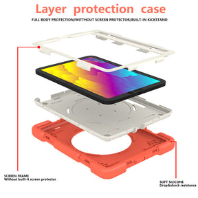 iPad Case For iPad Mini 6 with 360¡ãSwivel Stand-Coral Orange