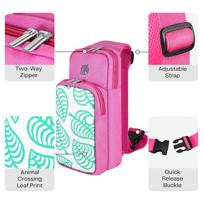 Shoulder Bag Travel Case for Nintendo Switch & Switch Lite-Pink