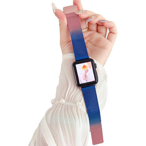 Milanese Loop Band Gradient Mesh Metal Magnetic Clasp for Apple Watch-3