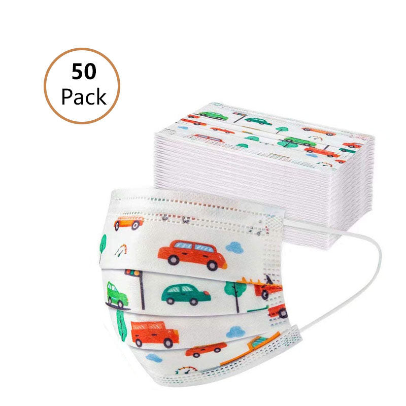 50Pcs Disposable Face Masks-Small Car