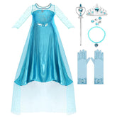 Princess Dress for Girls with Accessories Snow Party Queen Costumes