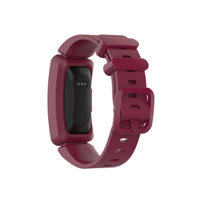 Silicone Watch Band For Fitbit Inspire/Inspire HR/ACE 2-Wine Red