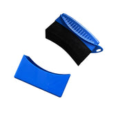 Car Tire Wipe Arc Sponge with Lid Car Cleaning Tool-Blue