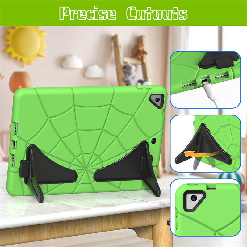 Spiderman iPad Case for iPad 6th/5th Generation 2018/2017-GreenBlack