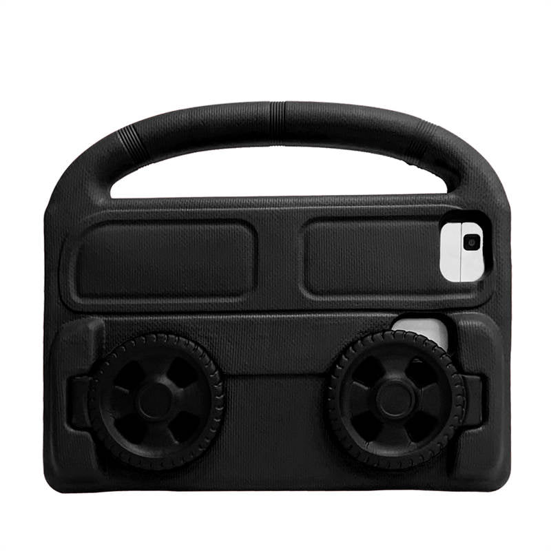 Wheel Samsung Tablet Tablet Case For 8.0inch Tab A 3 4 E/8.7inch Tab A7lite Shockproof Stand Cover With Handle Stand-Black