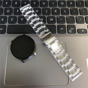 Fashion Transparent Resin Watch Band For Samsung Galaxy Watch 42/46mm Gear S3 Frontier/Classic(Transparent)