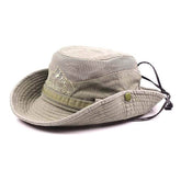 Sun Hat Wide Brim Fisherman Hat Safari Boonie Hat-Khaki