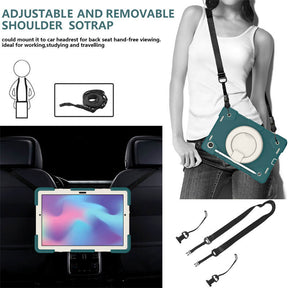 Tab A 8 X200/X205 Samsung Tablet Case with 360¡ãSwivel Stand-Blackish Green