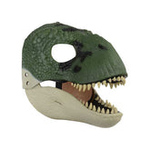 Movable Jaws Dinosaur Mask Kids Costume Party Gifts-Green