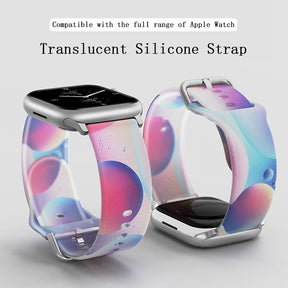 Jelly Silicone Sports iWatch Band for Apple Watch Series 8/7/6/5/4/3/2/1/SE-03