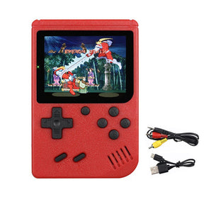 Retro Handheld Game Console with 400 Classical FC Games Support for Connecting TV-Red